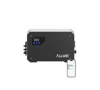 ALLWEI Centrale électrique de balcon avec mémoire AC couplée système de stockage tout-en-un, jusqu'à 1314 € d'économie, station d'alimentation LiFePO4 de 1600 Wh et appareil tout-en-un hors grid, Plug