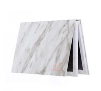 Allwon Grande palette de maquillage magnétique en forme de livre à 2 couches vide pour fard à paupières, rouge à lèvres, fard à joues, poudre (blanc)