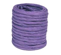 ALLWSLucky 12M Ruban en Papier de Raphia, 4mm Raphia Naturel Bobine Simple Torsion Corde de Papier, Ficelle de Raphia pour Emballage de Cadeaux, Décoration, Bricolage (Lila)