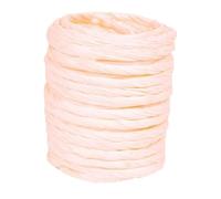 ALLWSLucky 12M Ruban en Papier de Raphia, 4mm Raphia Naturel Bobine Simple Torsion Corde de Papier, Ficelle de Raphia pour Emballage de Cadeaux, Décoration, Bricolage (Champagne)