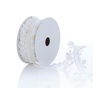 ALLWSLucky 20M Vignes Artificielles Ruban Feuille, Feuilles Vertes Ruban en Forme de Feuille Guirlande Artificielle Feuillage pour DIY Bricolage, Artisanat, Fête, Mariage, Décoration (Blanc)
