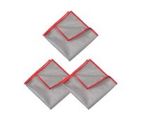 ALLY-MAGIC E22-WXWBLB Lot de 3 chiffons de nettoyage pour vitres sans traces en microfibre pour un nettoyage cristallin des vitres, du verre et des miroirs