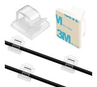 ALLY-MAGIC Support de câble autocollant, clips de câble pour la gestion des câbles, clips de câble adhésifs 3M, organisateur de câbles, fixation de câble de câble, crochets de câble, support de fil