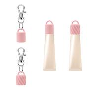 ALLY-MAGIC Y6CCYSLM Lot de 2 porte-clés en forme de baume à lèvres 2 styles portables avec porte-clés rose mignon pour femme Summer Fridays 1,5 cm de diamètre