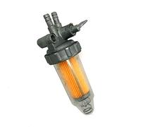 Allymoto Filtre à diesel pour tracteur avec robinet d'arrêt et muet - Pièce de rechange non originale - Contient 1 préfiltre à diesel