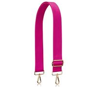 Allzedream Thick Purse Strap Wide Adjustable Replacement Crossbody Bag Handbag (Deep Pink-Gold Hardware)
