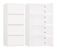ALMA - Commode 4 portes pour chambre 50x119x40cm - Blanc