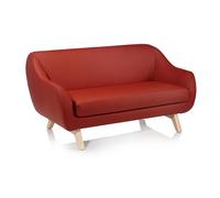 ALMA DESIGN canapé 2 places X BIG TOO avec structure en frêne naturel (Cat. D Velluto Luna - Bois et tissu)