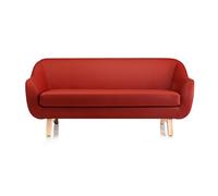 ALMA DESIGN canapé 3 places X BIG TOO avec structure en frêne naturel (Cat. D Velluto Luna - Bois et tissu)