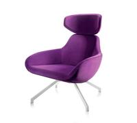 ALMA DESIGN fauteuil X 2BIG avec structure en acier verni blanc (Cat. D Velluto Luna - Métal et tissu)