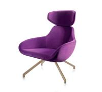 ALMA DESIGN fauteuil X 2BIG avec structure en acier verni sable (Cat. A Spalmato - Métal et tissu)