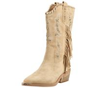 Alma En Pena Bottes de cowboy beige, Taille 41