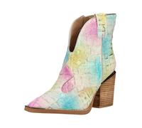 Alma En Pena Bottines crème / azur / rose, Taille 38