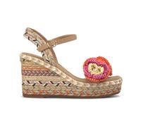 Alma EN Pena - Sandale compensée en espadrille avec broderies florales - Femme - Chaussures - Beige - Taille: 39 EU