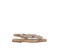Alma EN Pena - Sandale Plate Multicolore - Femme - Chaussures - Beige - Taille: 38 EU