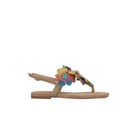 Alma EN Pena - V251971 Sandale Plate Avec Bride Fleurie - Femme - Chaussures - Beige - Taille: 36 EU