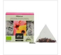 Alma Home Hibiscus Infusion 15 Pyramides - Eco Vegan, Sachets de 3 g
