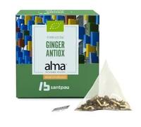 ALMA HOME Infusion Thé Vert Gingembre Antioxydant Biologique 15 pyramides