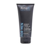 Alma K Dead Sea Minerals Refreshing Shampoo & Shower Gel For Men, Cleanse & Revive Body & Hair, 100% Natural Oils - 200ml