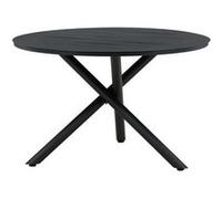 Table de Jardin Ronde "Alma" 120cm Noir