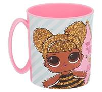 ALMACENESADAN, 2025 ; Tasse micro-ondes LOL Surprise ; capacité 350 ml ; produit en plastique réutilisable ; sans BPA