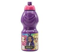 ALMACENESADAN 2057, Bouteille en plastique réutilisable Rainbow High, sans BPA, et capacité de 400 ml