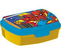 ALMACENESADAN 2058 Sandwichera Restangular Multicolore Spiderman Graffiti; Produit en plastique réutilisable; Sans BPA ; Dimensions intérieures 16,5 x 11,5 x 5,5 cm