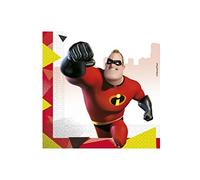 ALMACENESADAN 3010 ; Lot de 20 serviettes en papier les incroyables ; idéal pour les fêtes et les célébrations.