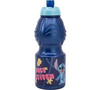 ALMACENESADAN, 4940 Pack de retour à l'école, cadeau de Noël, composé d'une bouteille sport de 400 ml multicolore, produit réutilisable, sans BPA, sous licence (Stitch)