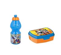 ALMACENESADAN, 5002 Pack rentrée à l'école Dragon Ball composé d'une bouteille sport de 400 ml et d'un appareil à sandwich rectangulaire multicolore, produits réutilisables, sans BPA