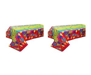 ALMACENESADAN, 5020, Pack Fête et Anniversaire; Composé de 2 nappes Fiesta 120 x 180 cm, Happy Birthday Ballos.