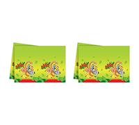 ALMACENESADAN, 5024 Lot de 2 Sets de Table Fête 120 x 180 cm, Jungle décoration, Jungle Animals Décoration Party