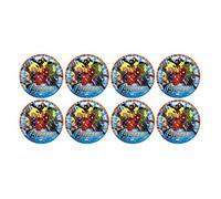 ALMACENESADAN, 5121 Lot de 8 assiettes en carton 23 cm de la licence (Avengr)