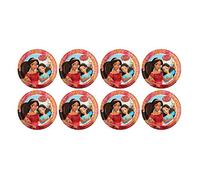 ALMACENESADAN, 5121 Lot de 8 assiettes en carton 23 cm de la licence (Elena d'Avalor)