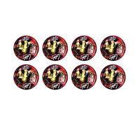 ALMACENESADAN, 5121 Pack fête d'anniversaire Lot de 8 assiettes en carton 23 cm de la licence Iron Man Face