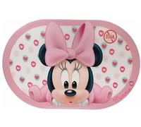 ALMACENESADAN, 5121, Set de Table réutilisable, Dimensions 43 x 29 cm, Produit en Plastique, Souple, sous Licence (Minnie Baby Oval)