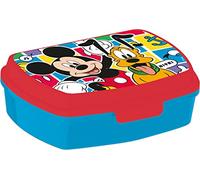 ALMACENESADAN; 5463 - Pack rentrée scolaire et cadeau ; composé d'une boîte à sandwich rectangulaire multicolore, produit réutilisable, sans BPA (mickey)