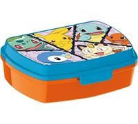 ALMACENESADAN; 5463 - Pack rentrée scolaire et cadeau ; composé d'une boîte à sandwich rectangulaire multicolore, produit réutilisable, sans BPA (Pokémon)