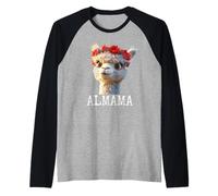 Almama Mignon Alpaga Maman Jeu De Mots Lama Future Mère Manche Raglan