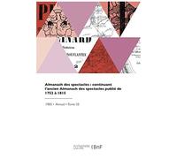 Almanach Des Spectacles