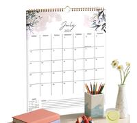 Almanach Mural 2026 - Papier | Agenda Vertical Mensuel Pour Famille | Feuillet De Programmation Pour Emplois Du Temps Activités Scolaires Et Gestion Quotidienne