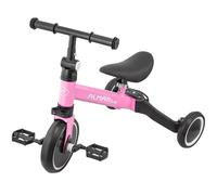 ALMAR Baby Tricycle 3 en 1 rose, vélo enfant coureur, vélo à pédales, vélo bébé de 1 an à 5 ans, 25 kg, siège réglable