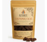 ALMARTE Cacao de cérémonie 250 g | 100 % brut et pur République dominicaine | Médecine ouvrante du cœur | Single Origin Bio | Ferme régénérative | Énergie théobromine | Substitut de café