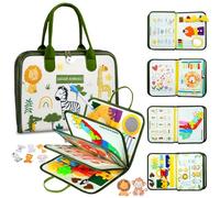 Almaxi Busy Board Montessori 2 Ans, 8 in 1 Jeux Montessori Jouet Éducatif Sensoriel Apprendre Motricité Fine