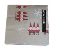 Almedahls Papier en serviette Tomtenisse Lot de 20 Pères Noël rouges
