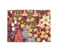 Almedahls Set de table Skogen 34x45 cm. lot de 2 Bordeaux