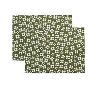 Almedahls Tablette de table Belle Amie 2 pièces Vert foncé 34x45 cm