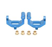 Almeigrity 1 paire d'accessoires de mise à niveau de bloc C en métal pour voiture RC pour 4 Tec C8 et autres voitures de sport plates 1/10 (Bleue)