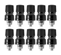 Almeigrity 10 pièces borne de liaison filetage M6 connecteur de goujon de borne de soudage plaqué en laiton 0-380 V