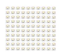 Almeigrity 100 pièces interrupteur à bouton-poussoir tactile en plastique lumière touchant Patch SMD 4x4x1.5mm